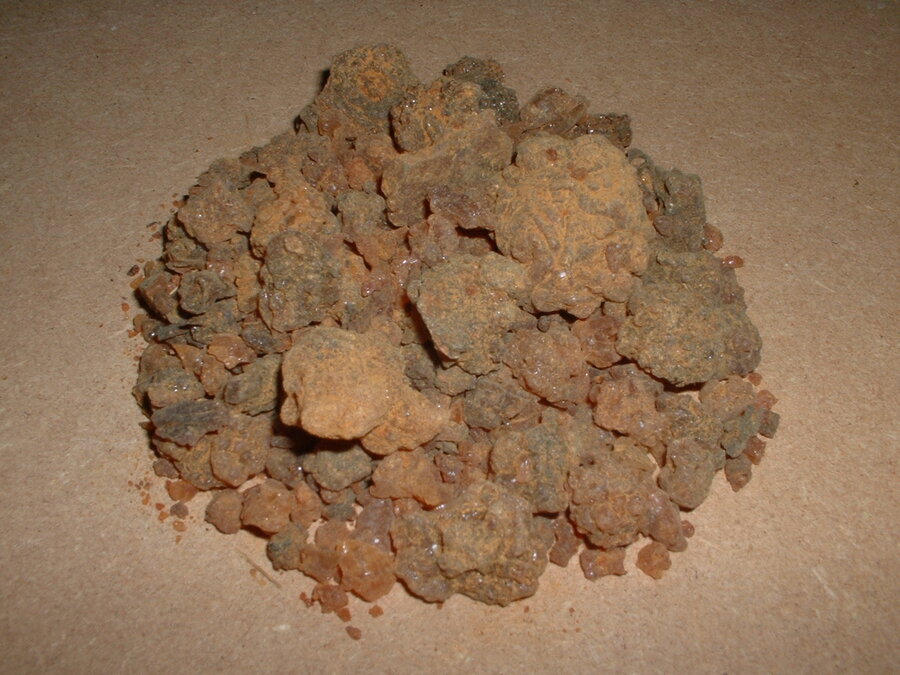 没药树脂实物特写